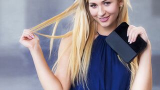 Tracy Lindsay világos szőke csábítása forró lágy játékban