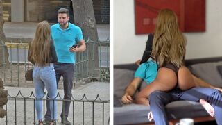 Forró venezuelai csajszi néger tangában kapja meg a gazdag gringo faszát
